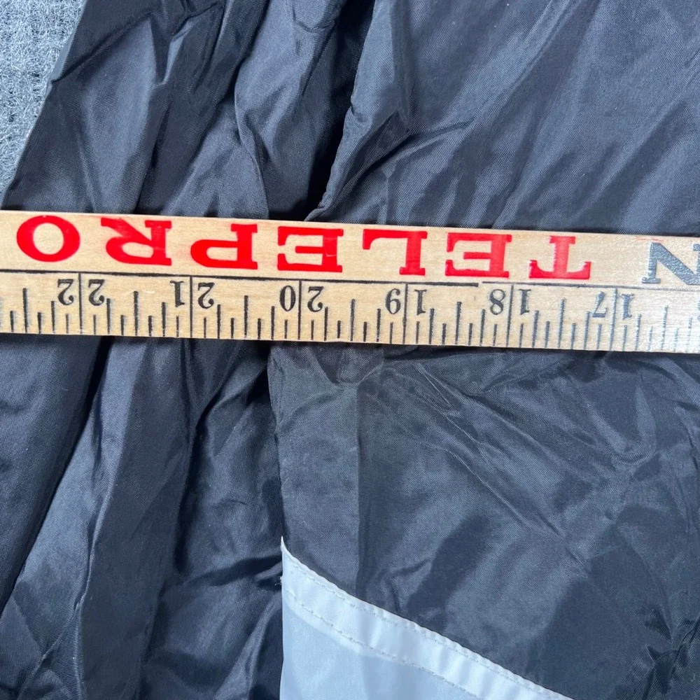 Vintage Adidas Windbreaker Jacket Small Black White 90s Full Zip Hooded